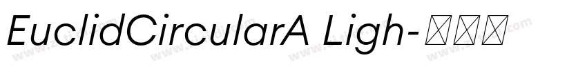EuclidCircularA Ligh字体转换